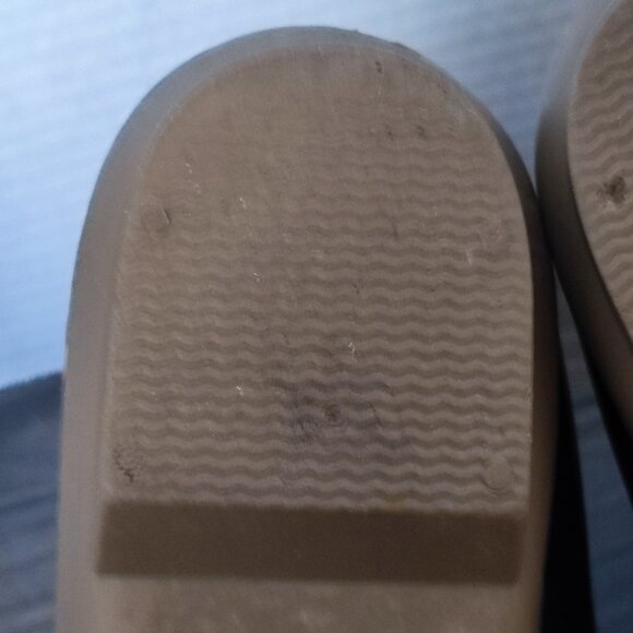 Wild Diva rain boots waterproof navy blue bottom brown top women's size 7 - Picture 13 of 13